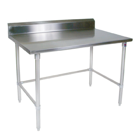 John Boos ST4R5-2424GBK Work Table 24"W X 24"D 14/300 Stainless Steel Top With 5" Backsplash