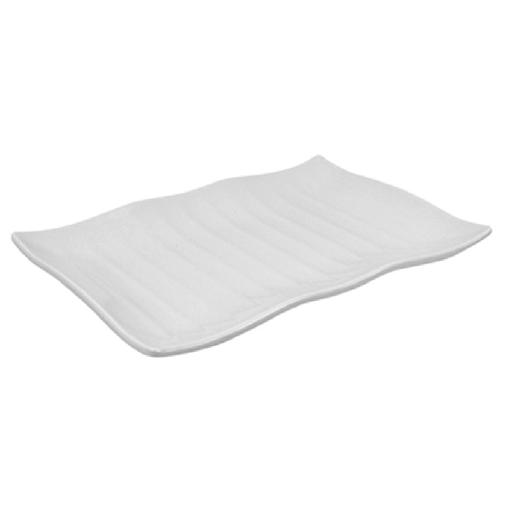 Bauscher Hepp T9053 - Wavy Platter, 11-4/5" X 8-1/4" X 1-3/16"H, Rectangular