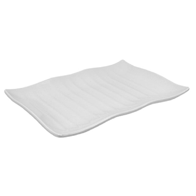 Bauscher Hepp T9053 - Wavy Platter, 11-4/5" X 8-1/4" X 1-3/16"H, Rectangular