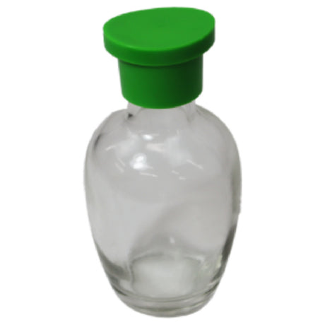 Town 19716/DZ Round Glass Soy Sauce Bottle Green Color Lid With Pours Sold By The Dozen.