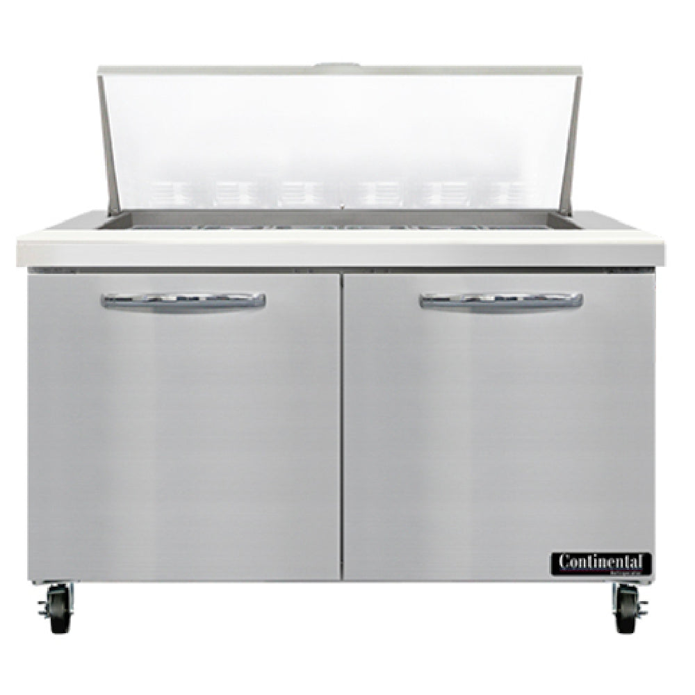 Continental Refrigerator SW48N18M Mighty Top Sandwich Unit 48"W 13.4 Cu Ft Capacity