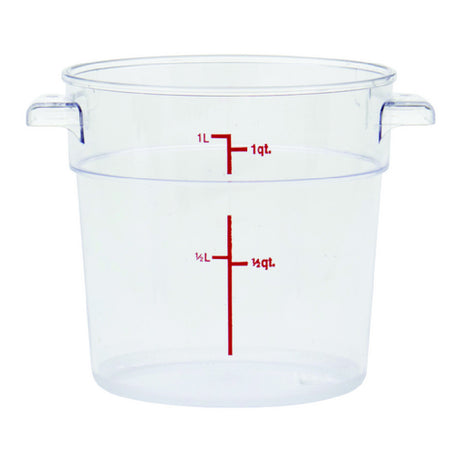 Hubert 77286 - Hubert® Food Storage Container, 5" Dia. X 5"D, Round