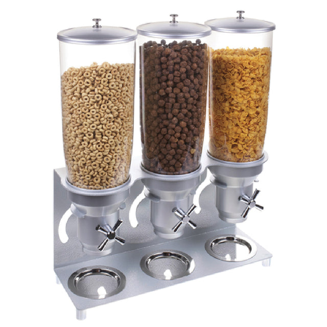 Cal Mil 3517-3-39 Cereal Dispenser (3) 5L Capacity Cylinders 18-1/2"W X 6"D X 22-1/2"H