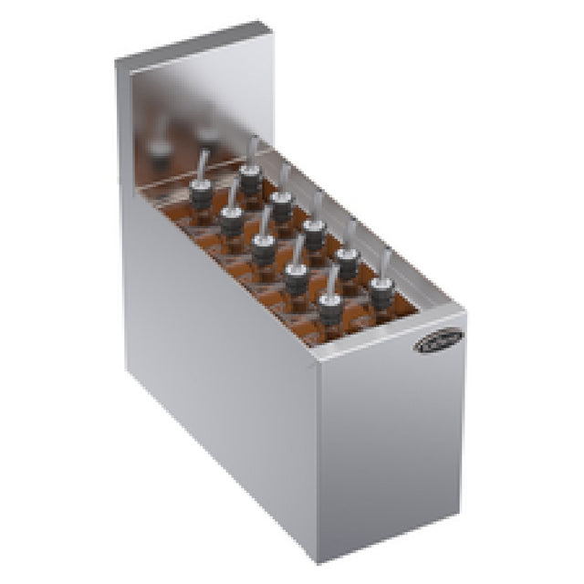 Krowne KR19-ME8 Royal Series Underbar Elixir Station 8"W X 18-1/2"D O.A. (10) Bottle Capacity