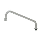 T&S Brass S062X EverSteel Faucet Stainless Steel 12" Swing Nozzle With Stream Regulator Outlet. Certified To ASME A112.18.1/CSA B125.1