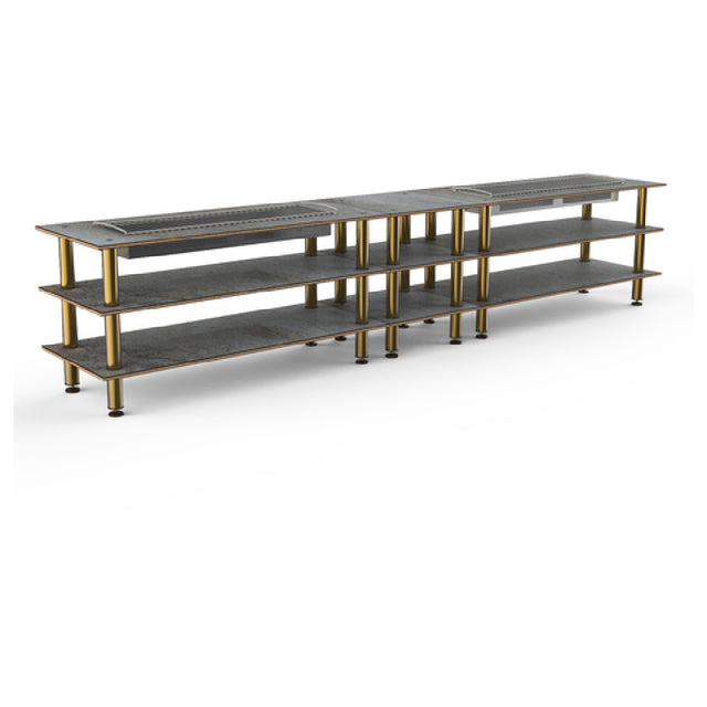 Steelite MGCMLD04GBXF Mogogo Buffet Solutions Modular Double Heat Buffet Table