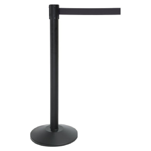 Hubert 28505 - Stanchion, Includes: (1) 40"H Post, (1) 14" Dia. Tapered 30 Lb. Base With Protective Rubber Floor Guards & (1) 7' Black Belt
