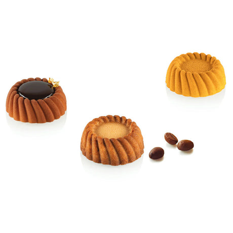 JB Prince MA457 - Silikomart Torta XS 14 Silicone Mold, 6.88" X 11.75" Overall, (18) 1.6" Dia. X 0.6"H Cavities With 0.47 Oz. Capacity Each