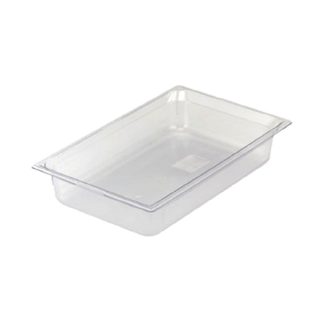 Vollrath 8002410 Super Pan® 1/1 GN Food Pan 2-1/2" Deep Low-temp Polycarbonate Clear Plastic