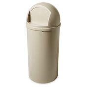 Rubbermaid FG817088BEIG - Marshal® Classic Container, 25 Gallon, 18" Dia. X 42"H