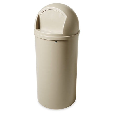 Rubbermaid FG817088BEIG - Marshal® Classic Container, 25 Gallon, 18" Dia. X 42"H
