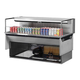 Turbo Air TOM-60L-UF-S-1SI-N Drop-In Horizontal Open Display Case Low Profile