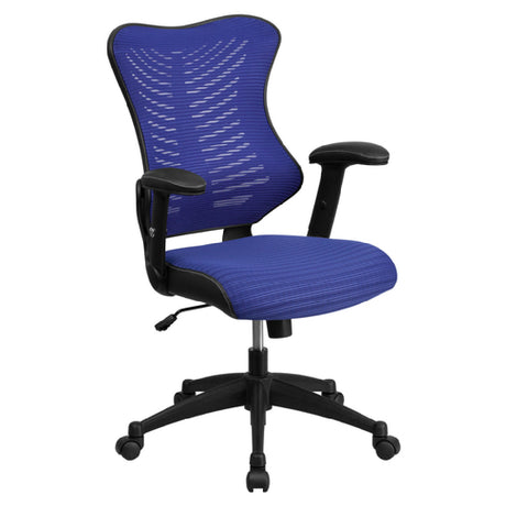 Flash Furniture BL-ZP-806-BL-GG Designer Executive Swivel Office Chair 39" To 42-3/4" Adjustable Height