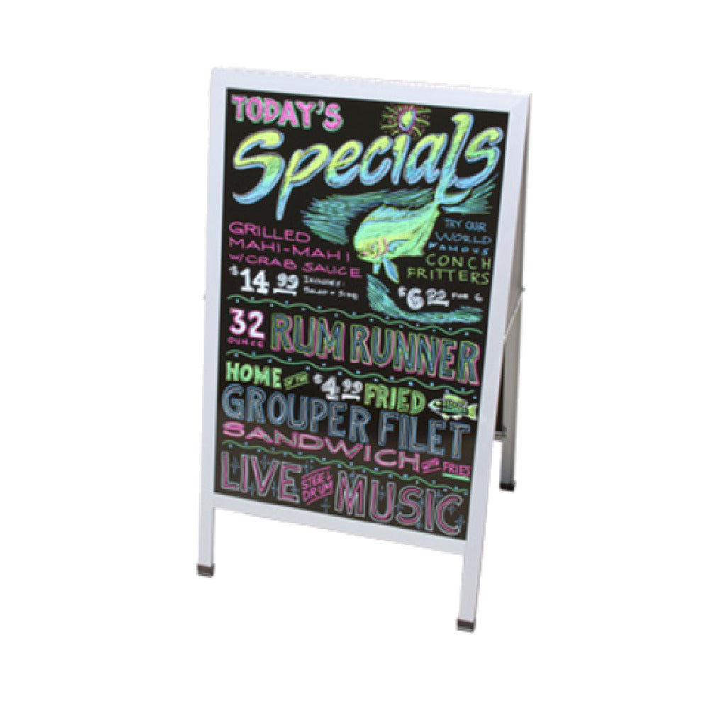 Chef Master 90034 Chef-Master™ Sidewalk Sign (2) Sided Black Surface