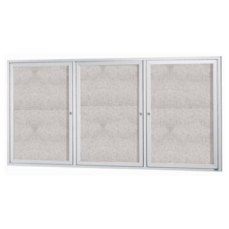 Aarco ODCC4896-3R Aluminum Bulletin Board 96"W X 48"H Enclosed