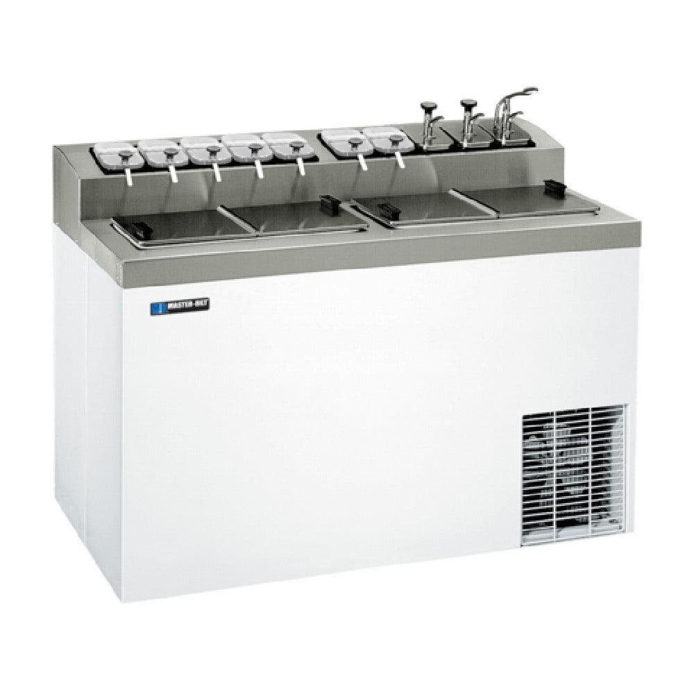 Master-Bilt FLR-80 Ice Cream Dipping Cabinet With Flavorail Display Capacity Of (6) 3 Gallon Cans