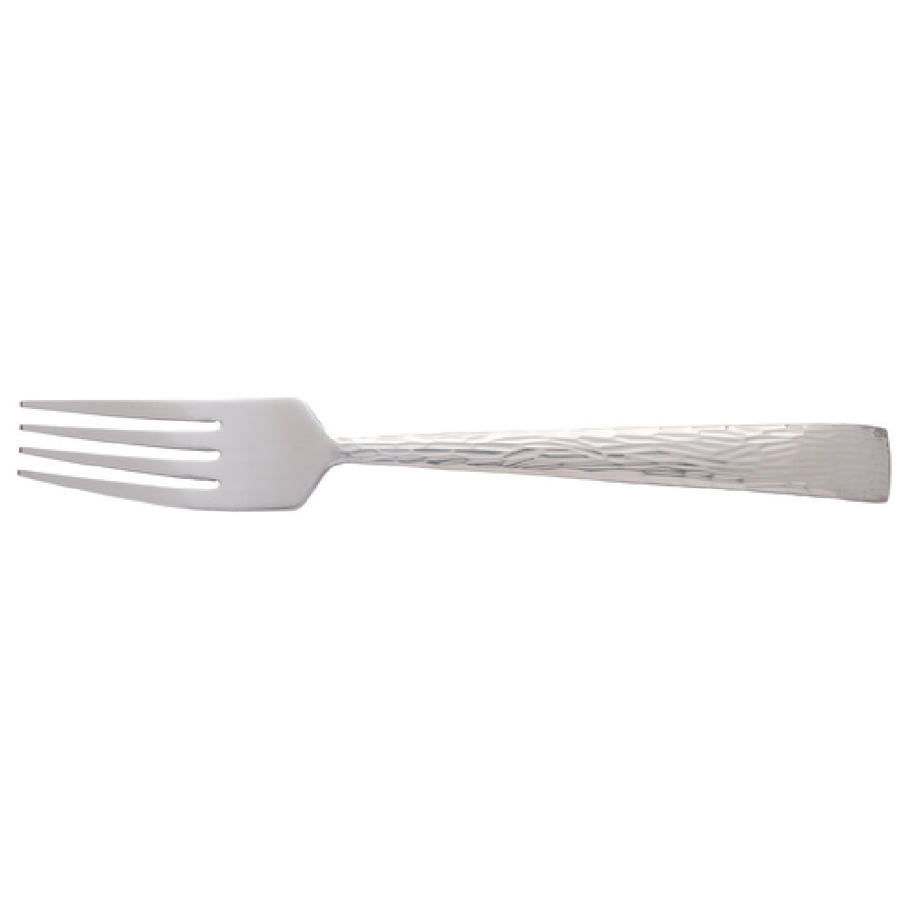 International Tableware SP-229 Euro Dinner Fork 8-5/8"L Stainless Steel 18/0 Hammered Finish