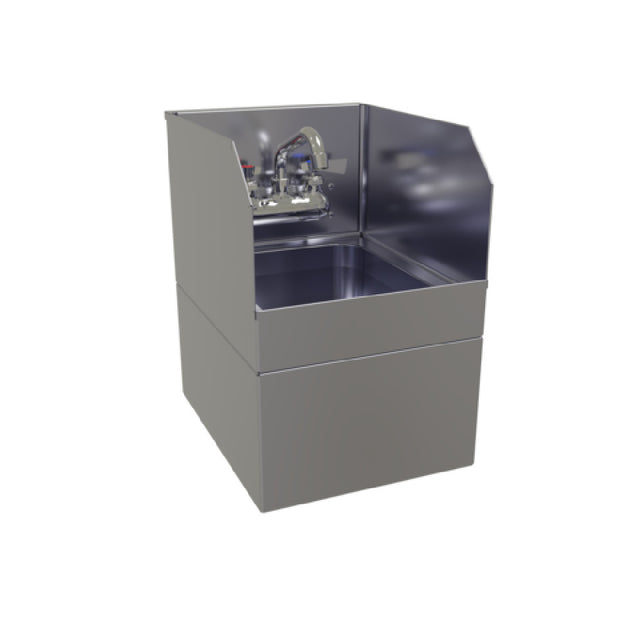 Glastender WHS-12-S Hand Sink Wall Mount With Skirt 12"W X 15"D OA