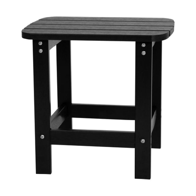 Flash Furniture JJ-T14001-BLK-GG Charlestown Adirondack Side Table Poly Resin Wood