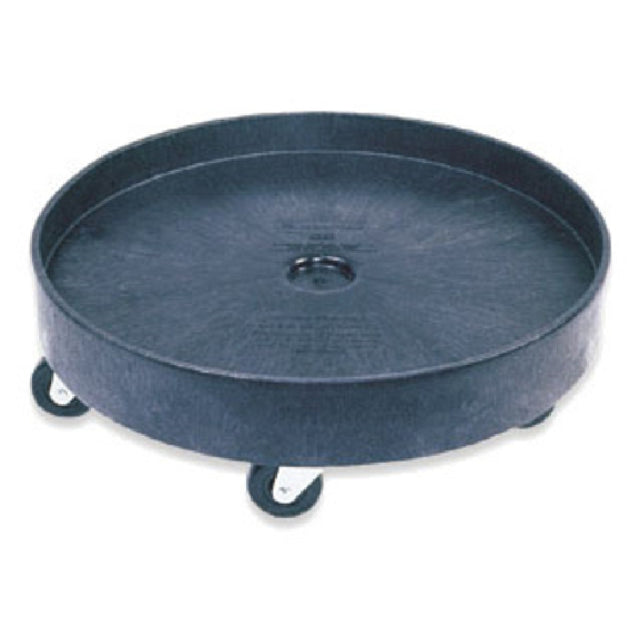 Rubbermaid FG265000BLA - Universal Drum Dolly, 24-3/8"D X 7-1/7"H, Black