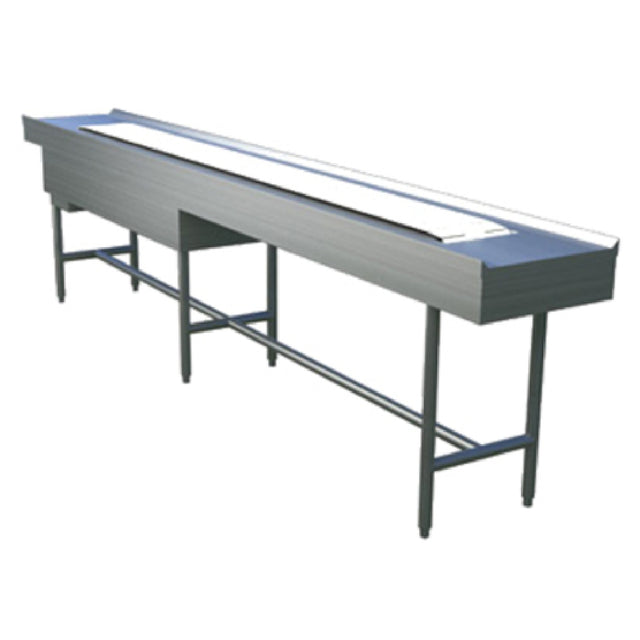 Alluserv SBC10 Tray Make-Up Conveyor Slat Belt 10' Section