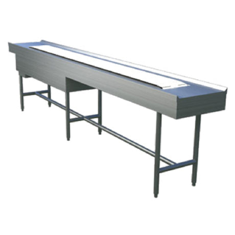 Alluserv SBC12 Tray Make-Up Conveyor Slat Belt 12' Section