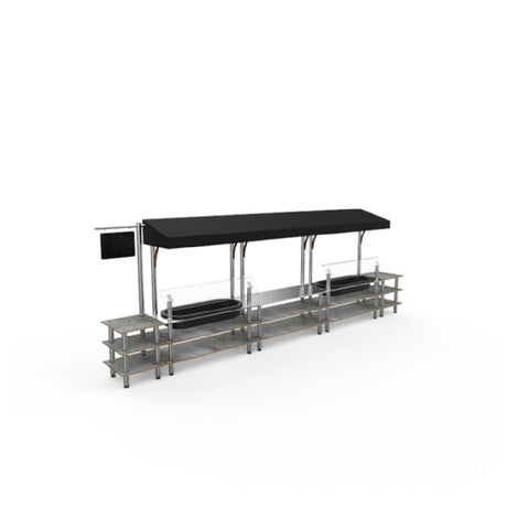 Steelite MGCMLA08GSBF Market Station Mixed Materials (minimum = Case Quantity 1 Per Case) (repack Item)