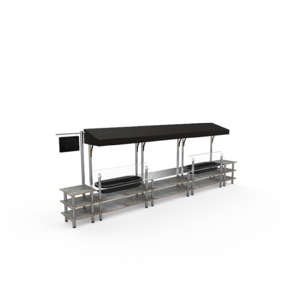 Steelite MGCMLA08GSBF Market Station Mixed Materials (minimum = Case Quantity 1 Per Case) (repack Item)