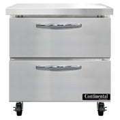Continental Refrigerator SW32N-D Work Top Refrigerator 32"W 9.0 Cu Ft Capacity