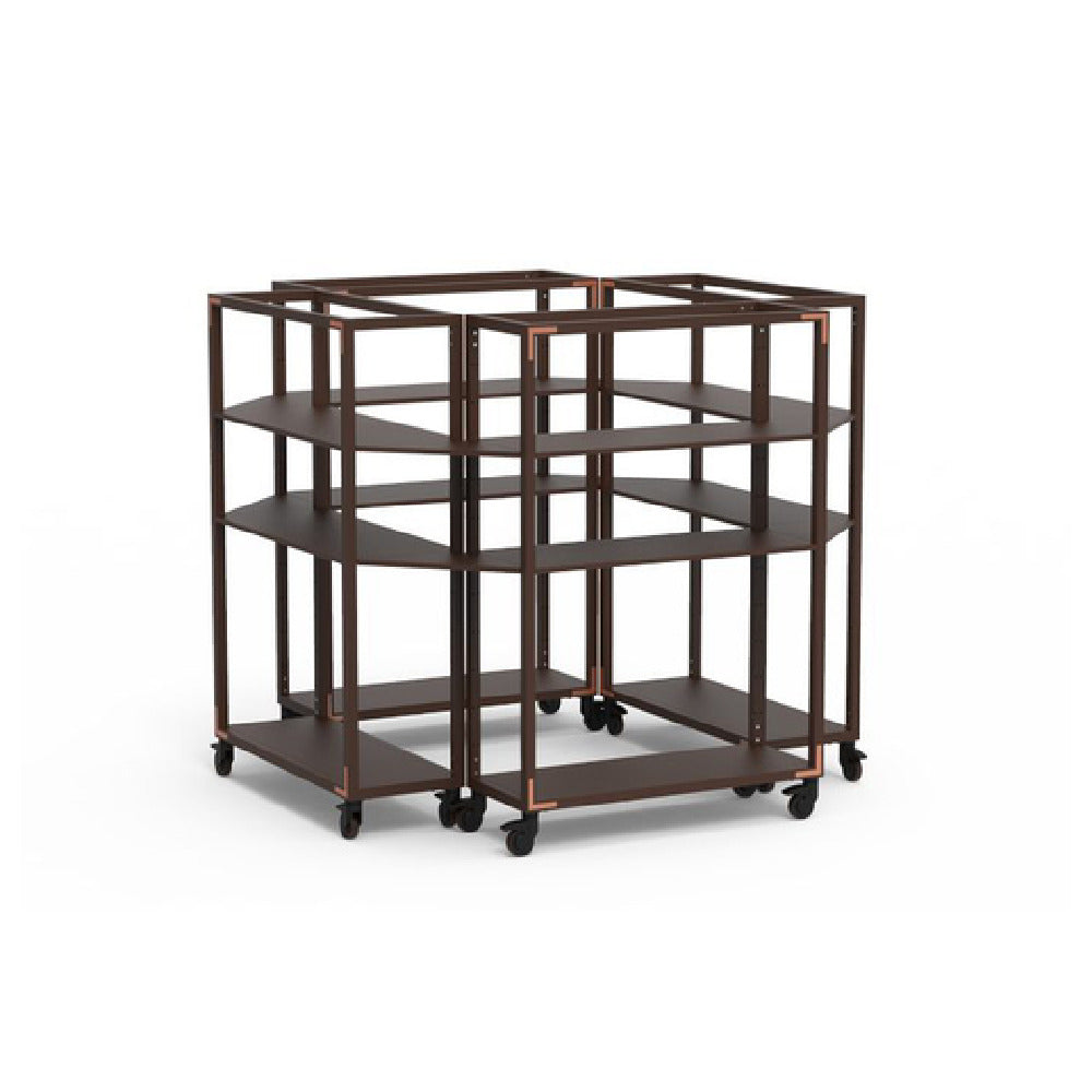 Steelite MGCCAN19DCXW Canvas Center Stage Display Dark Brushed Copper On Casters