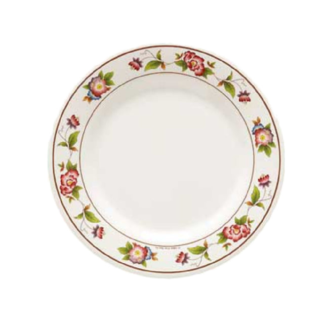 GET Enterprises M-5090-TR Tea Rose™ Dinner Plate 10-1/2" Dia. Break-resistant