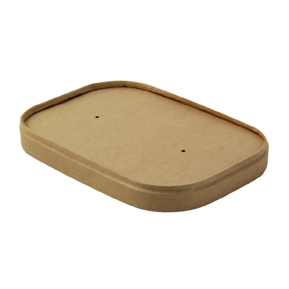 PacknWood 210PCRLK - Lid, Rectangular Kraft Lid With Lamination For The 210PCREC Range