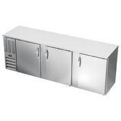 Beverage Air BBN94HC-S - Refrigerated Back Bar Storage Cabinet, Three-section, 94"W X 26-3/8"D X 34"H