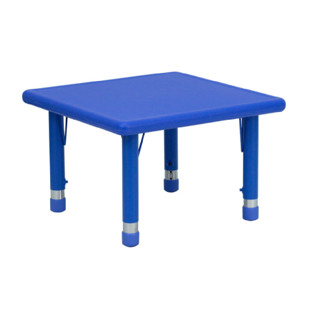 Flash Furniture YU-YCX-002-2-SQR-TBL-BLUE-GG Preschool Activity Table 24"W X 24"D X 14-1/2" To 23-3/4" Adjustable Height