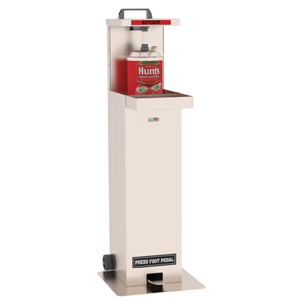 Lakeside 159867 Safe-Serv™ Hands-Free Condiment Station Single 16"W X 18-1/2"D X 48"H