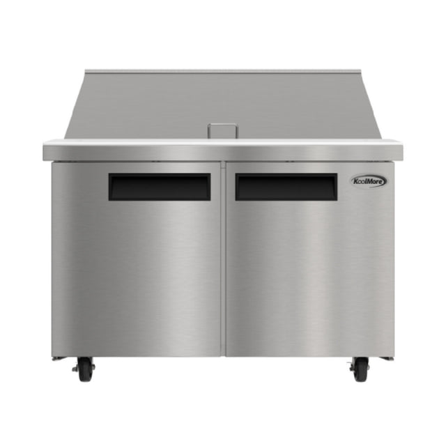 Koolmore KM-MPTR46-2D - Mega Top Sandwich / Salad Prep Table, 47"W, 14 Cu.ft.
