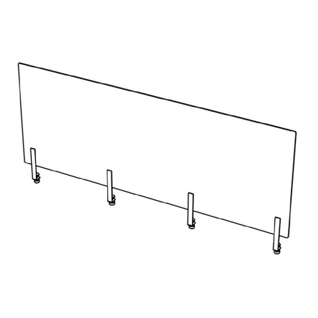 Bauscher Hepp VE-66044 - Venta® Sneeze Guard, Vertical Protection Shield, Made Of Acrylic Glass (transparent)