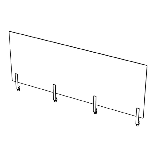 Bauscher Hepp VE-66044 - Venta® Sneeze Guard, Vertical Protection Shield, Made Of Acrylic Glass (transparent)