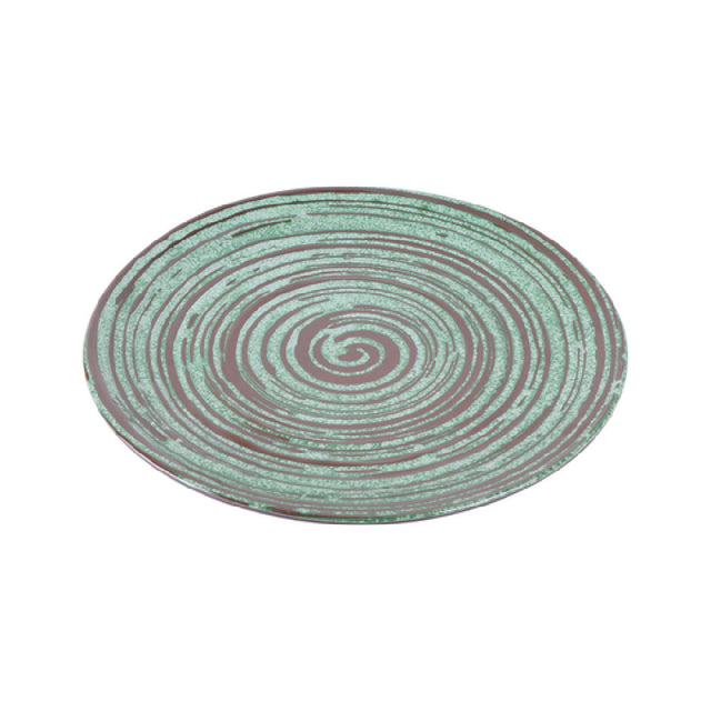 GET Enterprises B399106-SDG Elite Global Solutions Round Plate 10-1/2" Dia. X 3/4" H Green