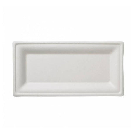 Tableware Solutions USA Q2019 Disposable Plate 9-6/7" X 5-1/9" (25 X 13 Cm) Rectangular