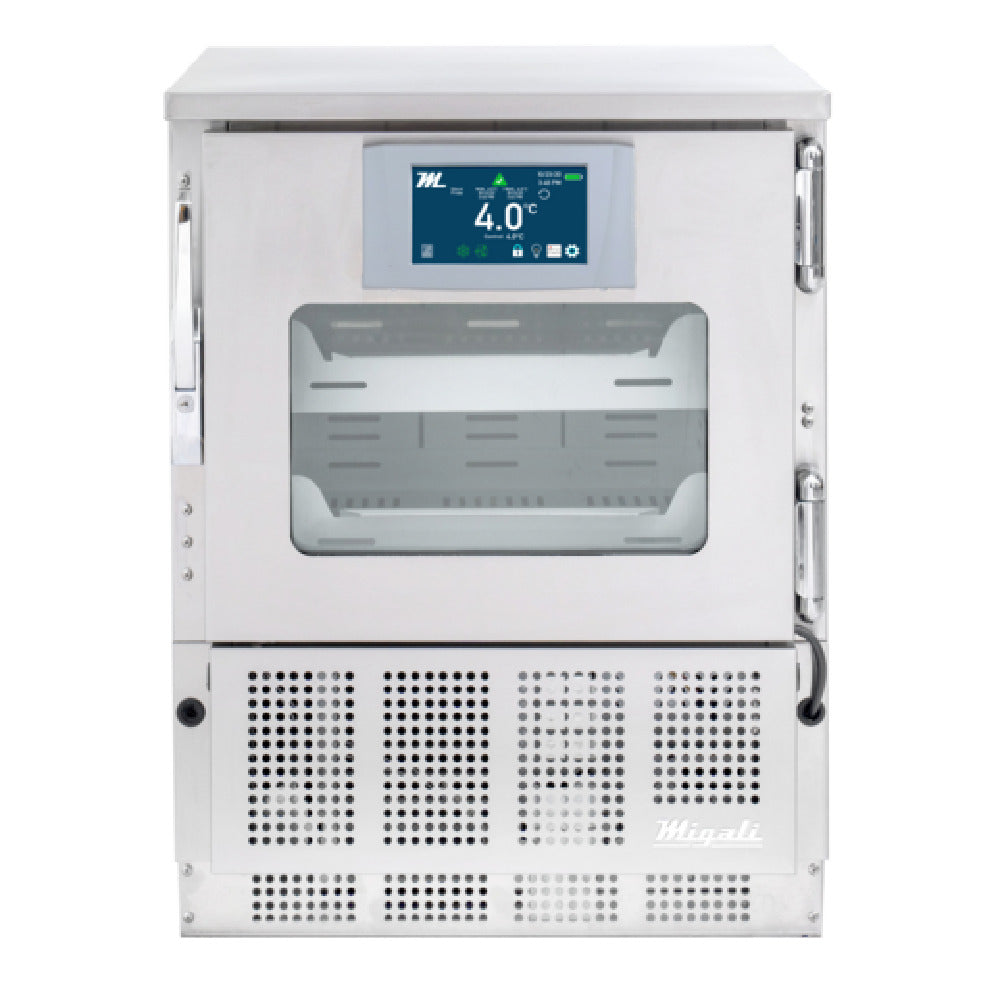 Migali Industries EVOX-U1RG-PH Medical-Grade Refrigerator 4.2 Cu. Ft. Capacity Single Glass Door