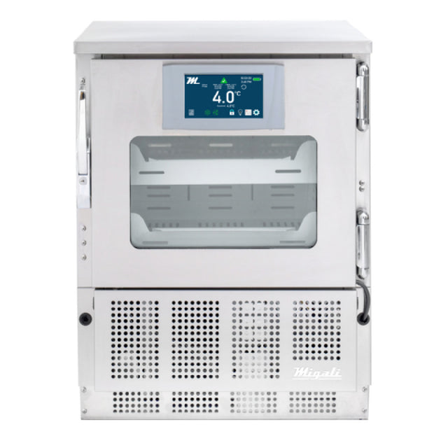 Migali Industries EVOX-U1RG-PH Medical-Grade Refrigerator 4.2 Cu. Ft. Capacity Single Glass Door