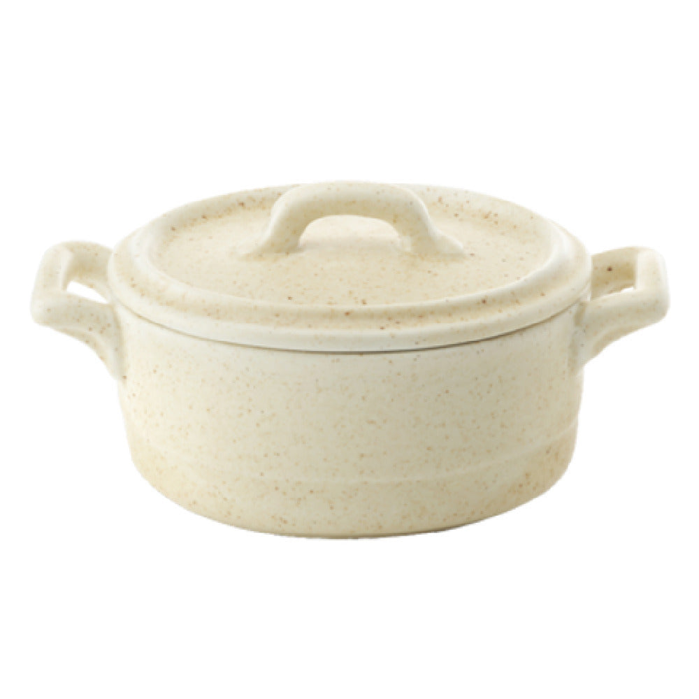 Bon Chef 1600005PWHEAT - Cocottes Cover, For 5-1/4" Oval Baker Base, Porcelain