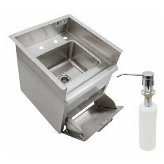 John Boos PB-DISINK091106-STD Pro-Bowl Drop-In Sink 1-compartment 16-1/2"W X 17-1/2"D X 17-1/4"H Overall Size