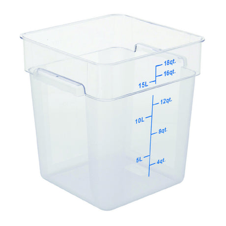 Hubert 58725 - Hubert® Food Storage Container, 11-13/100"L X 11-13/100"W X 12-29/100"H