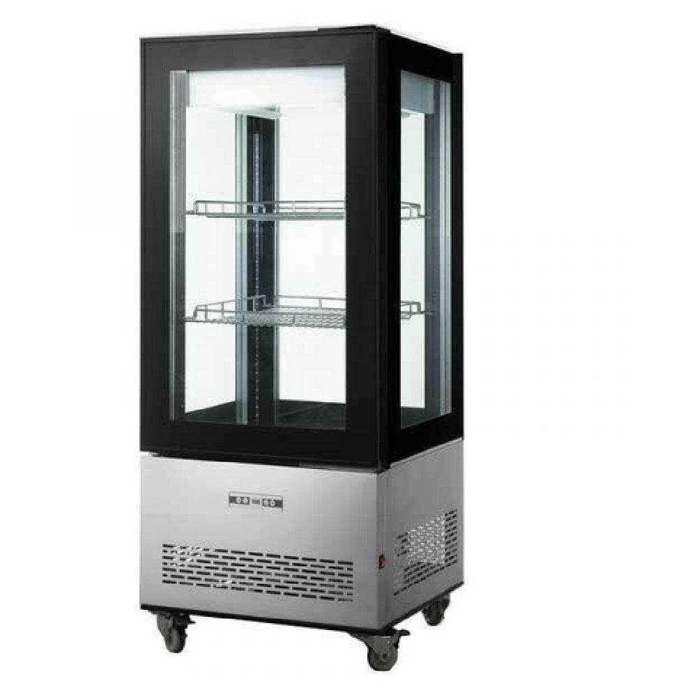 Omcan 44471 (RS-CN-0270-L) Refrigerated Display Case Floor Model 25.6"W X 25.6"D X 59"H