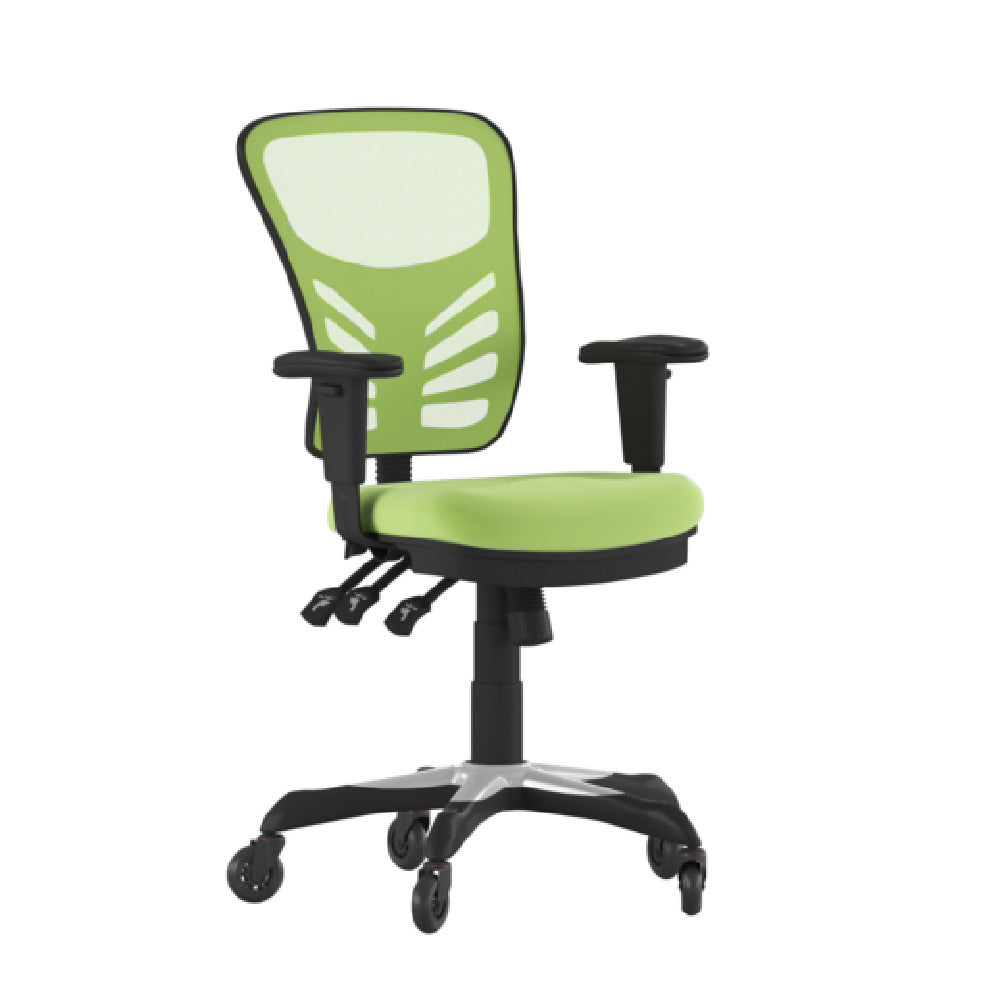 Flash Furniture HL-0001-GN-RLB-GG Nicholas Swivel Task Chair 37" To 44-1/4" Adjustable Height