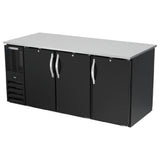 Beverage Air BB72HC-1-PT-B - Refrigerated Back Bar Pass-Thru Storage Cabinet, Three-section
