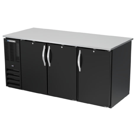 Beverage Air BB72HC-PT-B - Refrigerated Back Bar Pass-Thru Storage Cabinet, Three-section