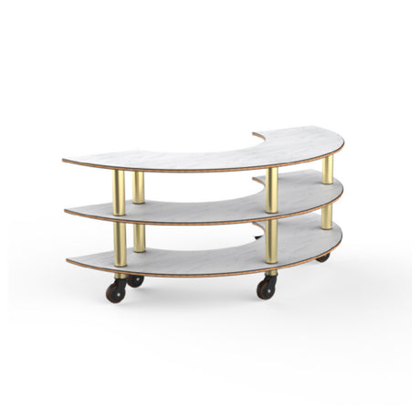 Steelite MGCMSX01CBXH - Modular Creative Curved Unit White Carrera Brushed, Modular
